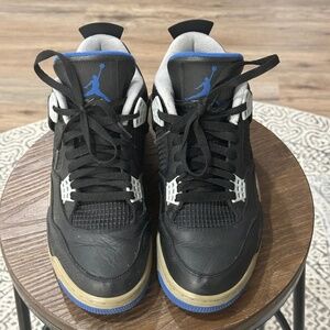 Air Jordan 4 Black and Royal